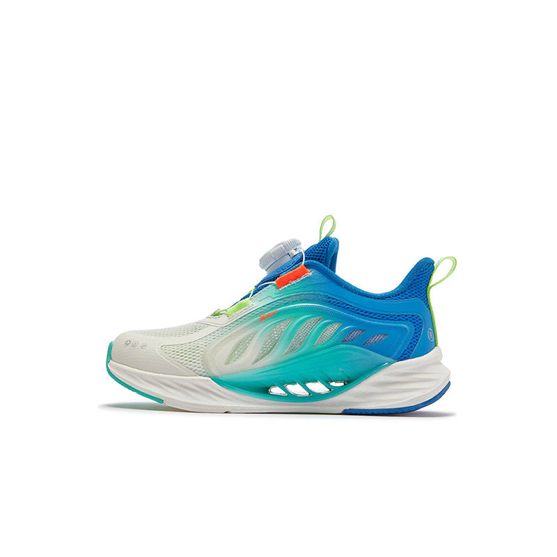 XTEP Low top Running Shoes Sail White Prussian Blue Teenagers