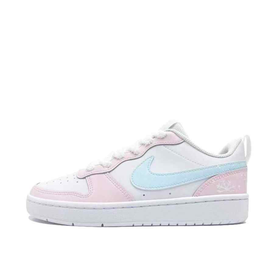 Nike Nike Court Borough Little Snowflake Slip Resistant Anti Kick Cushioning Abrasion Resistant Balance Low top