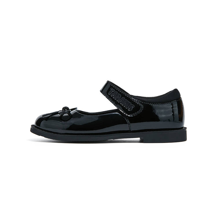 TARANIS Synthetic Leather Abrasion Resistant Low top Kids' Leather Shoes Black Kids'