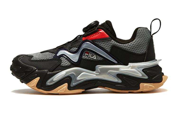 FILA KIDS Comfortable Abrasion Resistant Low top Kids' Outdoor Shoes Black Kids'