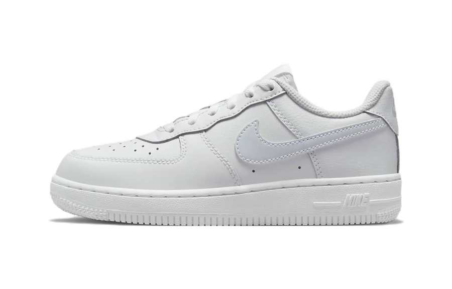 Nike Nike Air Force 1 Leather Casual Lightweight Low top Kids' Skateboarding Shoes White Children Aged 3 7 Years Old