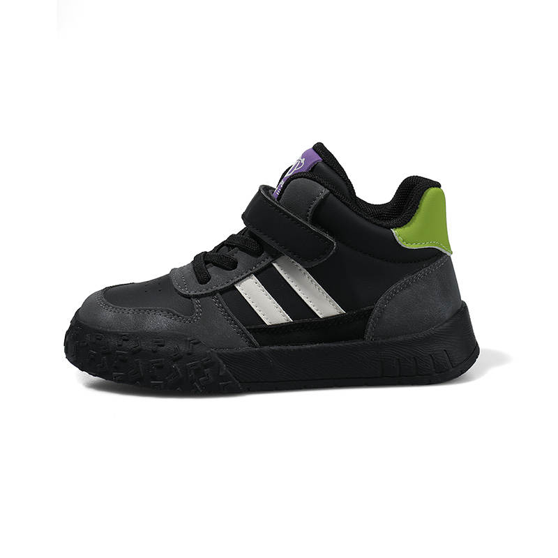 BIG WASP Slip Resistant Anti Kick Abrasion Resistant Mid top Kids' Skateboarding Shoes Kids'