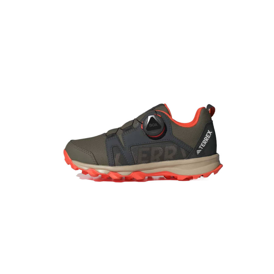 Adidas Adidas Terre Polyester Abrasion Resistant Low top Kids' Outdoor Shoes Olive/Orange Children Aged 3 7 Years Old