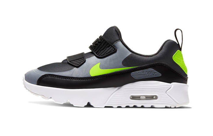 Nike Nike Air Max Tiny 90 Synthetic Leather Cushioning Low top Running Shoes Cool Gray Yellow