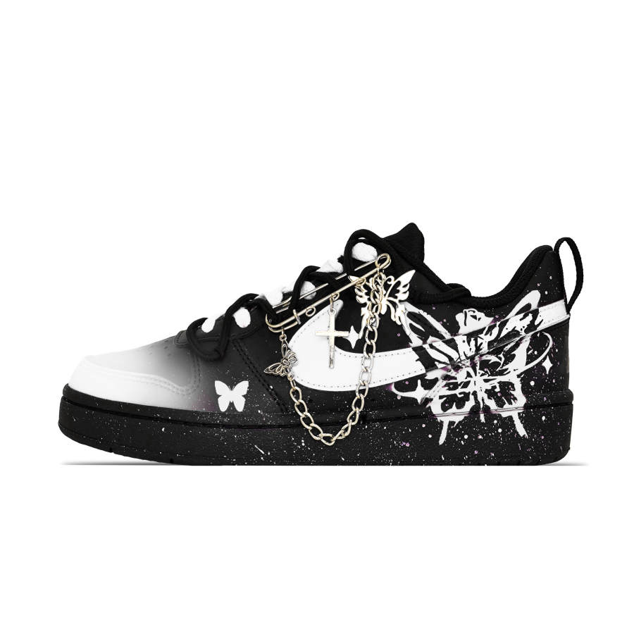 Nike Nike Court Borough Dancing Butterfly Low top Kids' Skateboarding Shoes Unisex
