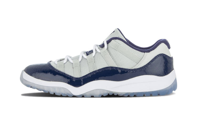 Jordan Jordan Air Jordan 11 Low top Children's Basketball Shoes Gray Blue Children Aged 3 7 Years Old