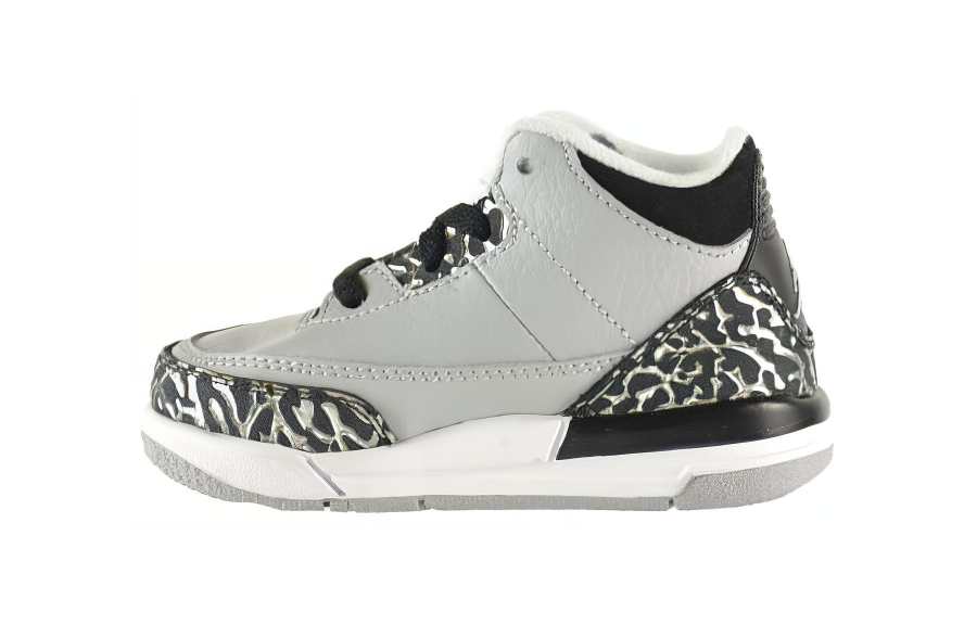 Jordan Jordan Air Jordan 3 Retro BT Cushioning, Wear Resistant Mid top Toddler Shoes Gray Infant And Toddler