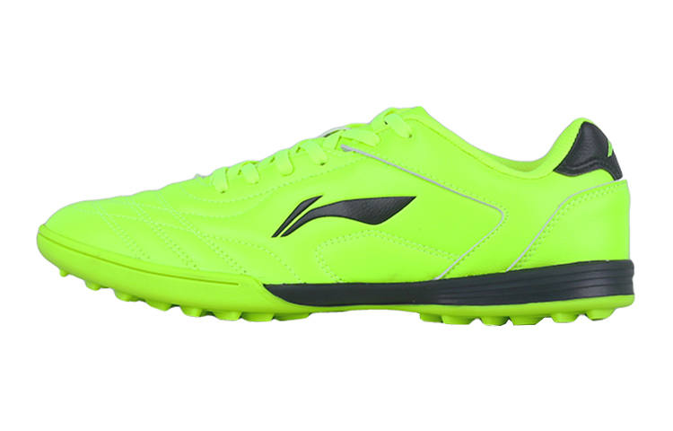 Li-Ning YOUNG Li Ning YOUNG TF Turf Cushioning Abrasion Resistant Low top Soccer Shoes Neon Green Teenagers