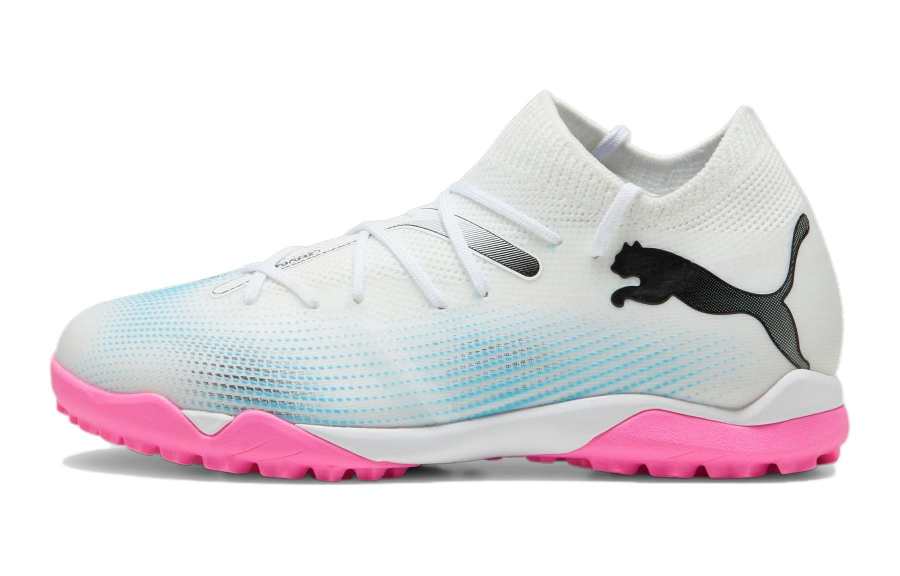 PUMA FUTURE 7 MATCH NJR FG/AG Mid top Kids' Soccer Shoes White Pink Kids'