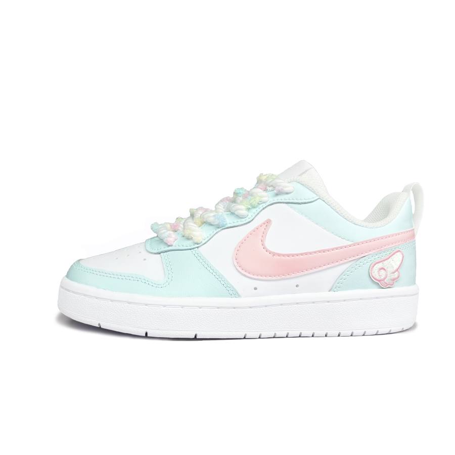 Nike Nike Court Borough Glacier Love Song Leather Slip Resistant Cushioning Abrasion Resistant Quick Dry