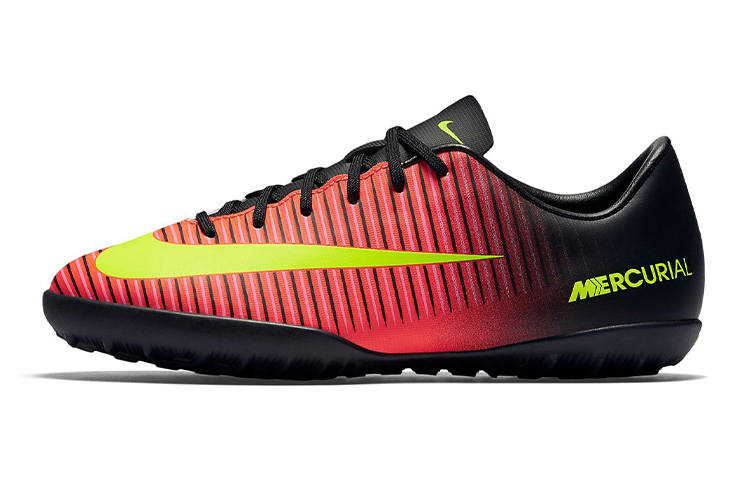 Nike Nike JR MercurialX Victory 6 TF Grassland Low top Kids' Soccer Shoes Red Black Yellow Kids'