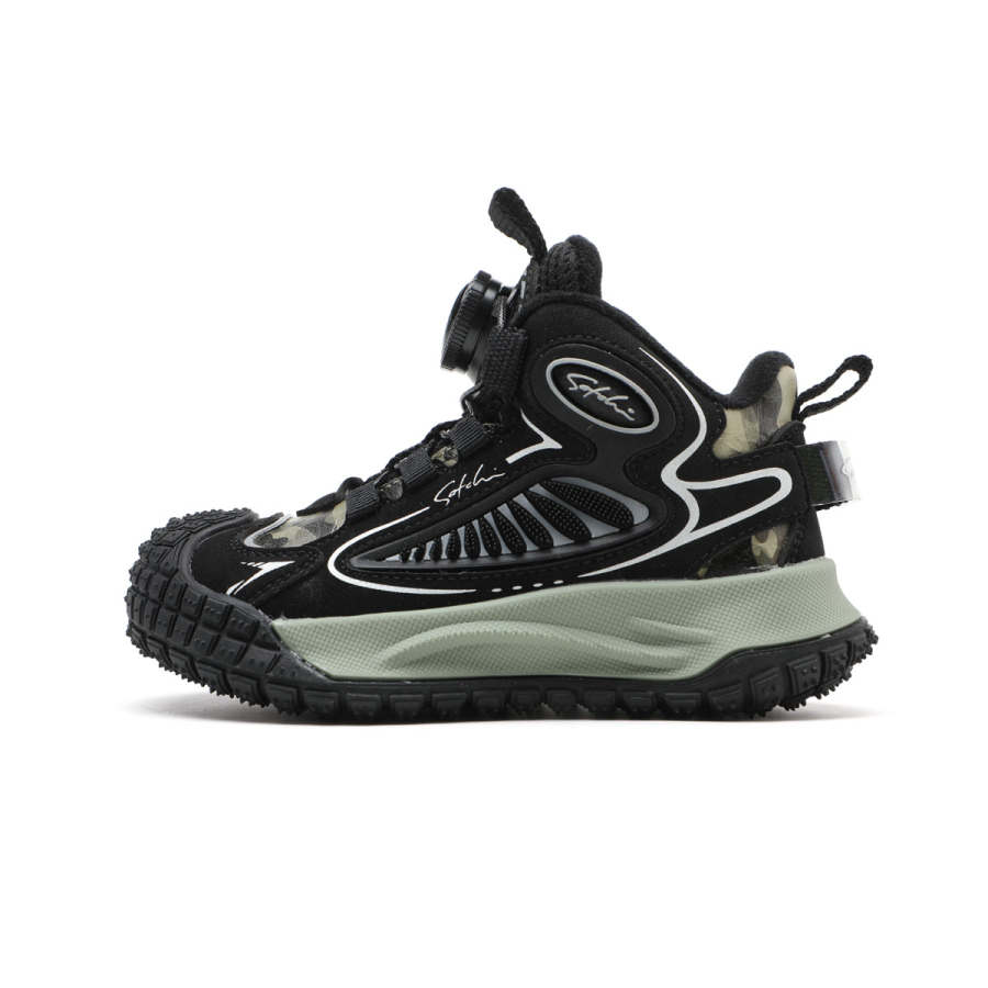 Satchi Synthetic Leather, Textile Comfortable Fleece Lined Anti Kick Thermal Mid top Kids Lifestyle Shoes Kids'