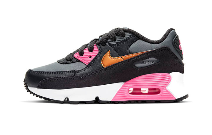 Nike Nike Air Max 90 Leather Grey Copper Pink GS