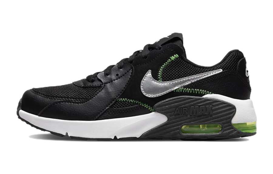 Nike Nike Air Max Excee Cushioning Abrasion Resistant Low top Running Shoes Black Green Unisex
