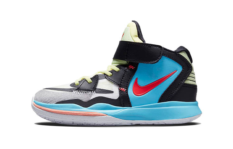 Nike Nike Kyrie Infinity Irving Mid top Children's Basketball Shoes Black Blue Children Aged 3 7 Years Old