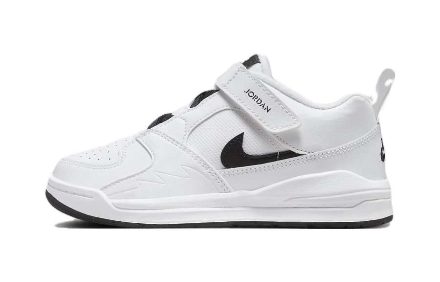 Jordan Jordan Stadium 90 Low top Abrasion Resistant Breathable Kids Lifestyle Shoes White Black Children Aged 3 7 Years Old