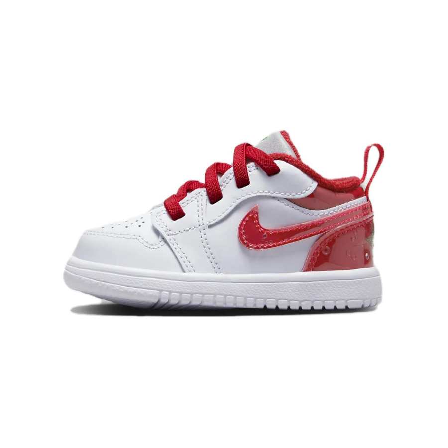 Jordan Jordan Air Jordan 1 Slip Resistant Abrasion Resistant Slip Resistant Abrasion Resistant Low top Toddler Shoes White Red