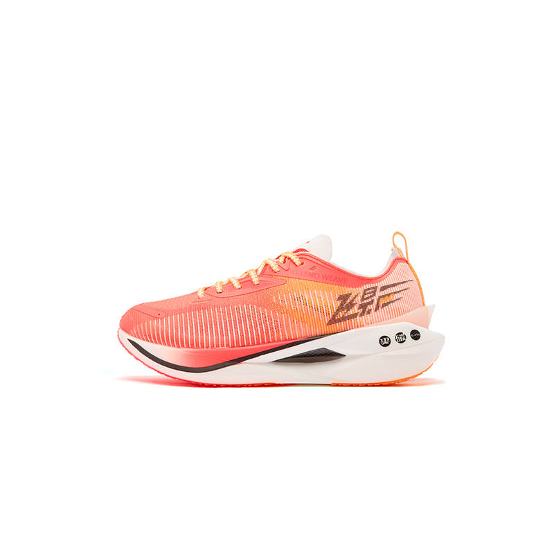 QIAODAN Feiying PRO YOUNG Fabric Low top Running Shoes Virtual Red Peach Orange Unisex