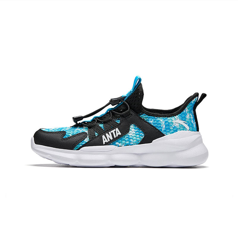 Antakids Fabric Low top Casual Shoes Neon Water Green/Sea Blue/Anta White/Black Teenagers