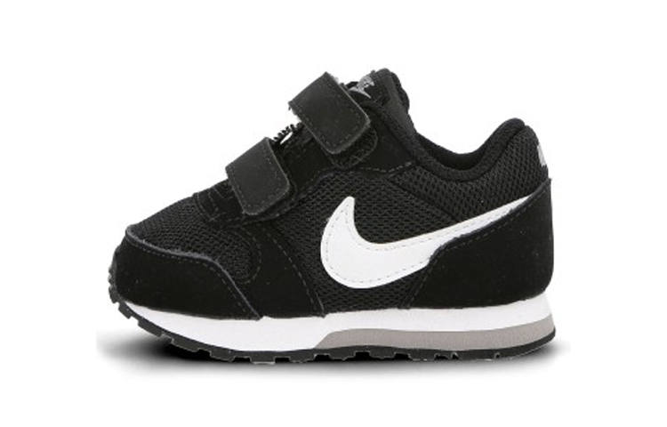 Nike Nike MD Runner 2 Abrasion Resistant Low top Running Shoes Black White Infant And Toddler
