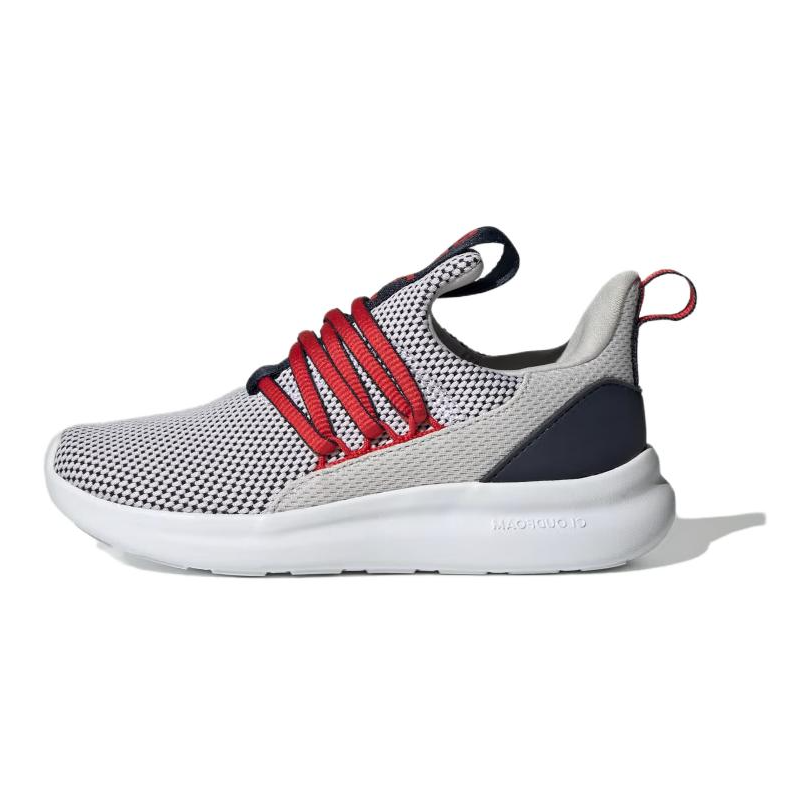 Adidas Adidas LITE RACER ADAPT 7.0 Non slip Lightweight Low top Kids' Running Shoes Gray Red Kids'