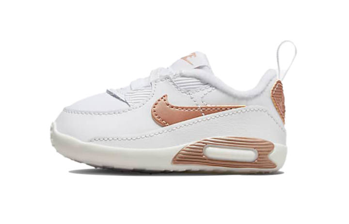 Nike Nike Air Max 90 Crib SE Low top Toddler Shoes White Brown Infant And Toddler