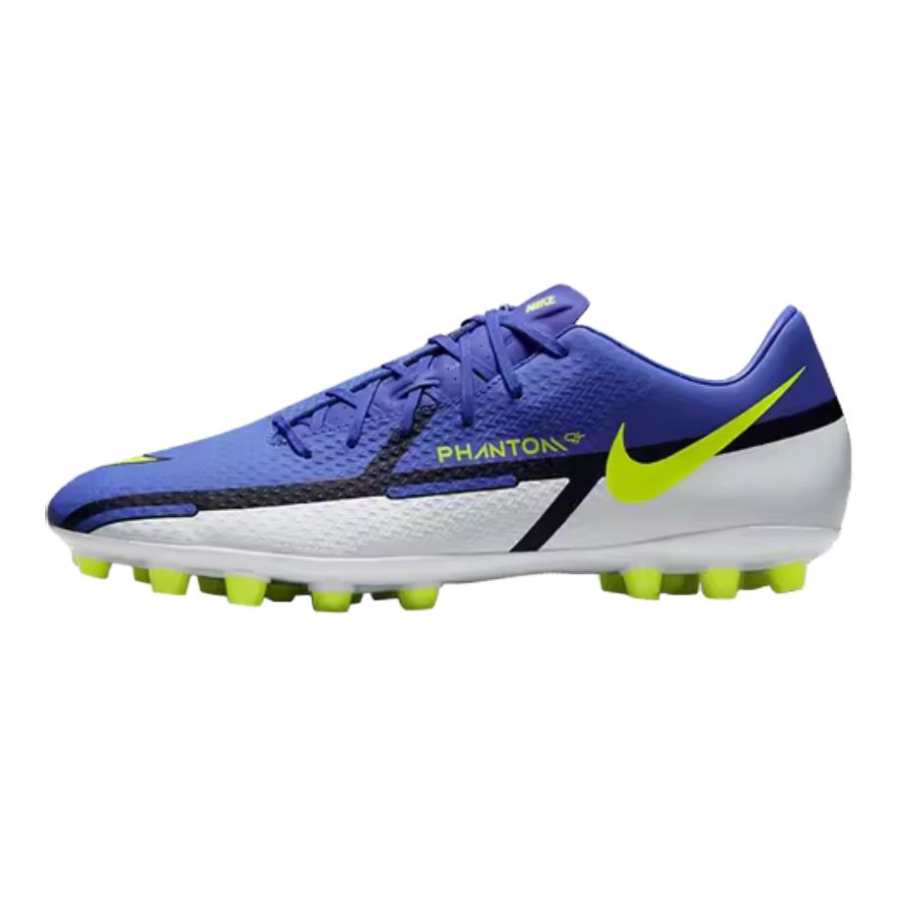 Nike Nike Phantom GT 2 Academy HG JR Hard Court Abrasion Resistant Breathable Low top Kids' Soccer Shoes Blue Gray Kids'