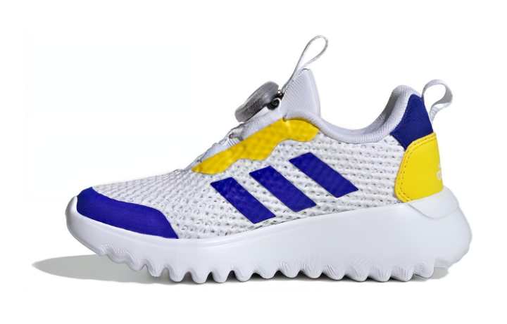 Adidas Adidas ActiveFlex BOA 3.0 BOA 3 Fabric Low top Kids' Running Shoes White Blue Yellow Kids'