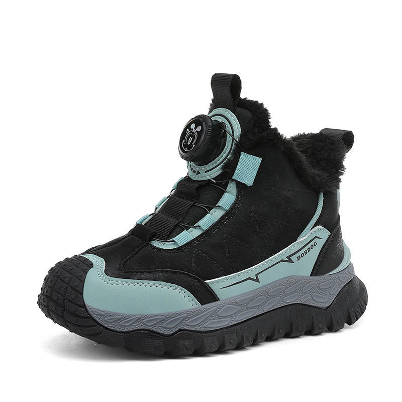 BOBDOG Synthetic Leather Slip Resistant Abrasion Resistant Thermal Kids' Running Shoes