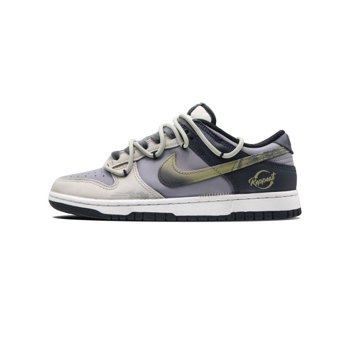 Nike Nike Dunk Ice Coconut Mocha Slip Resistant Slip Resistant Kids' Skateboarding Shoes Black Green Gradient Teenagers
