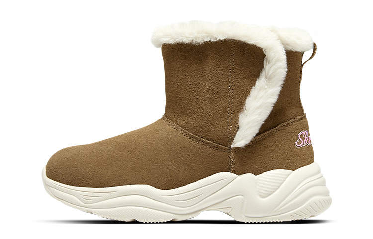 Skechers Thermal Fleece Lined Comfortable Snow Crew Kids' Boots Umber Teenagers
