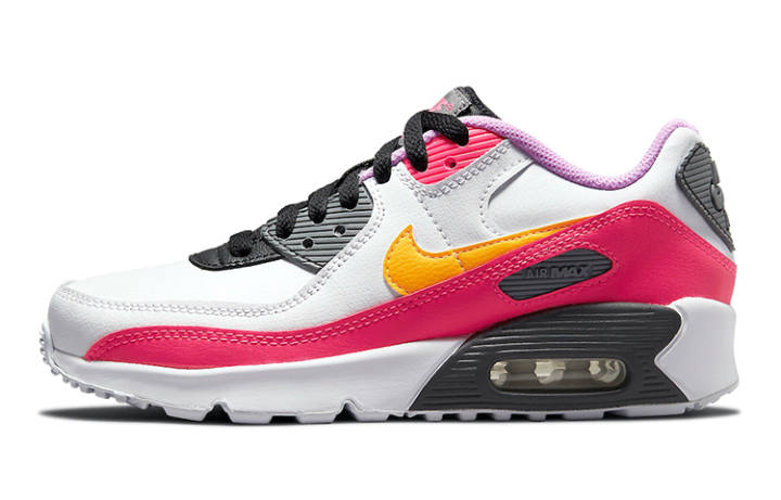 Nike Nike Air Max 90 GS 'White Hyper Pink Orange'