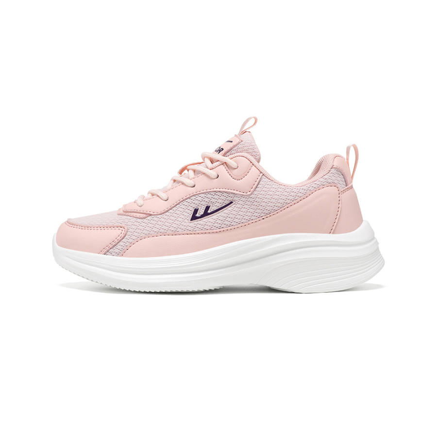 Warrior Synthetic Leather Abrasion Resistant Breathable Abrasion Resistant Breathable Low top Kids Lifestyle Shoes Pink