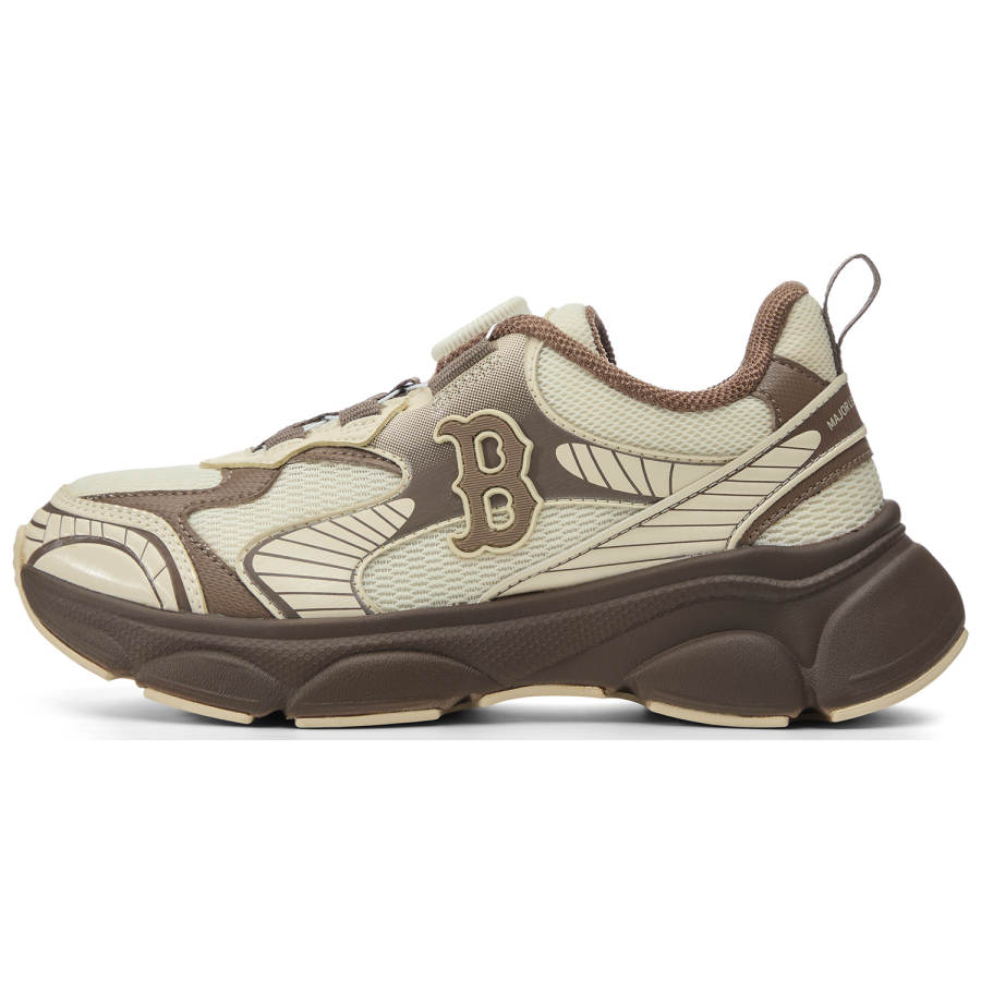 MLB Basic Boston Red Sox Abrasion Resistant Breathable Kids Lifestyle Shoes Dark Brown Kids'