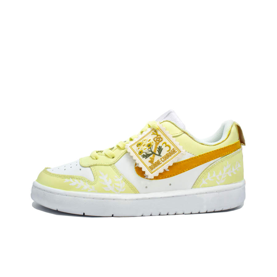 Nike Nike Court Borough Butter Stationery Paper Leather Slip Resistant Cushioning Lightweight Cushioning Abrasion Resistant