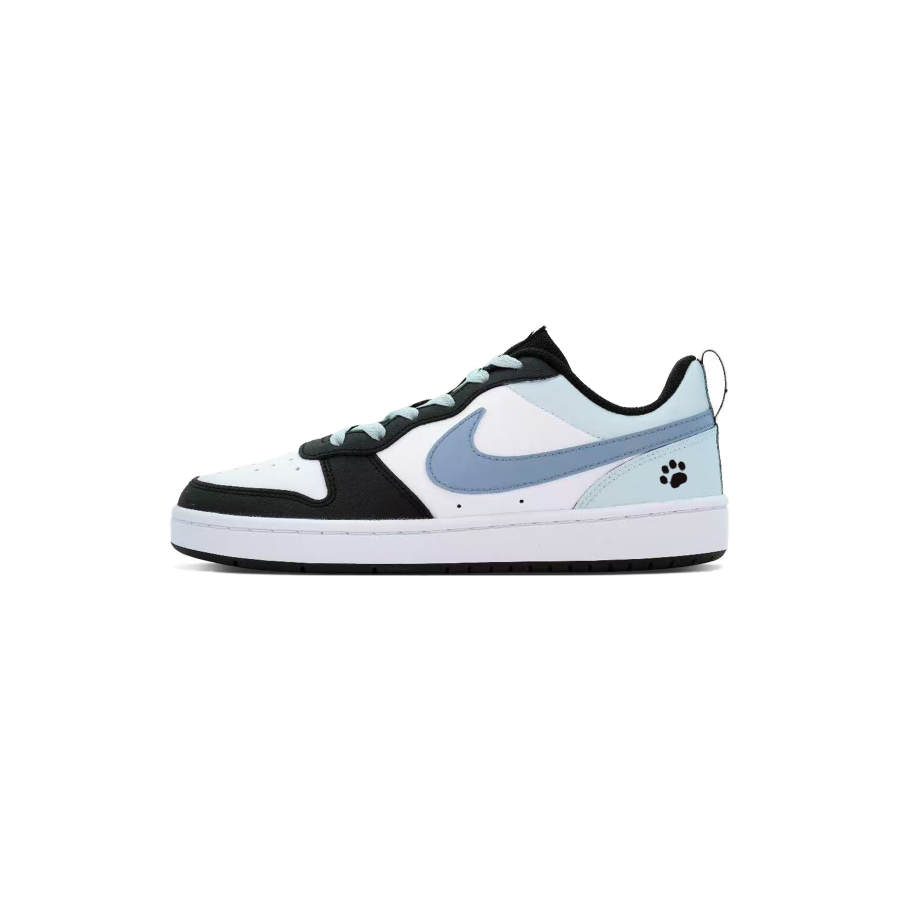 Nike Nike Court Borough Leather Abrasion Resistant Abrasion Resistant Low top Kids' Skateboarding Shoes Sky Blue Teenagers
