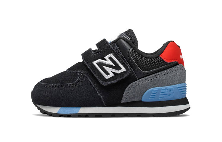 New Balance New Balance NB 574 Cushioning Low top Toddler Shoes Black Blue Red Infant And Toddler