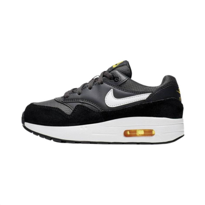 Nike Nike Air Max 1 Low top Kids' Running Shoes Black White Children Aged 3 7 Years Old