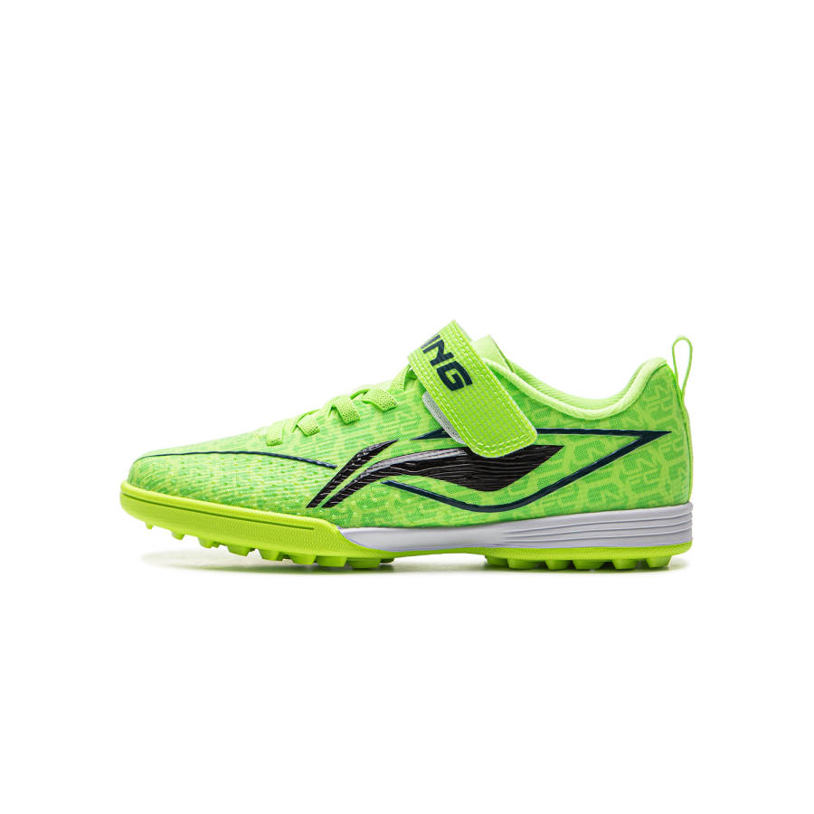 Li-Ning YOUNG Li Ning YOUNG Soccer Ball Low top Soccer Shoes Fluorescent Vanilla Green/Black Teenagers