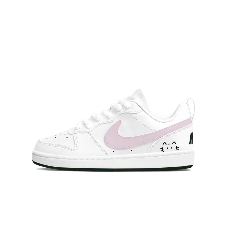 Nike Nike Court Borough Meow Pink Cheese Slip Resistant Cushioning Abrasion Resistant Lightweight Cushioning