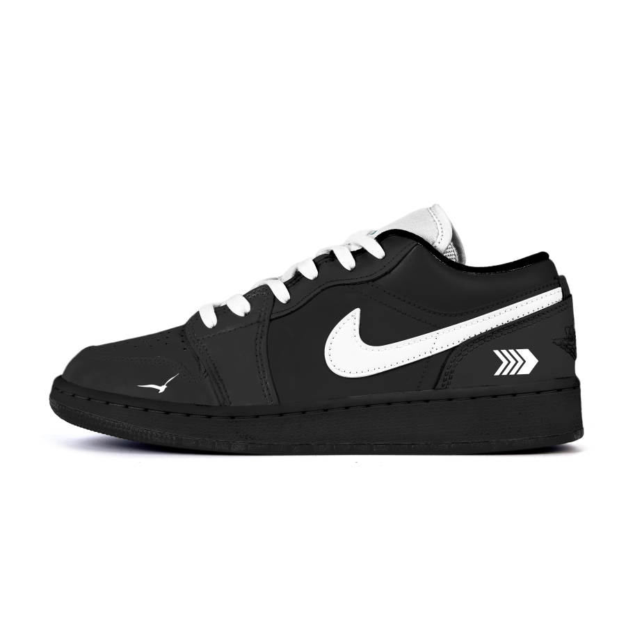 Jordan Jordan Air Jordan 1 Low Cushioning, Wear Resistant Low top Kids' Skateboarding Shoes Black Teenagers