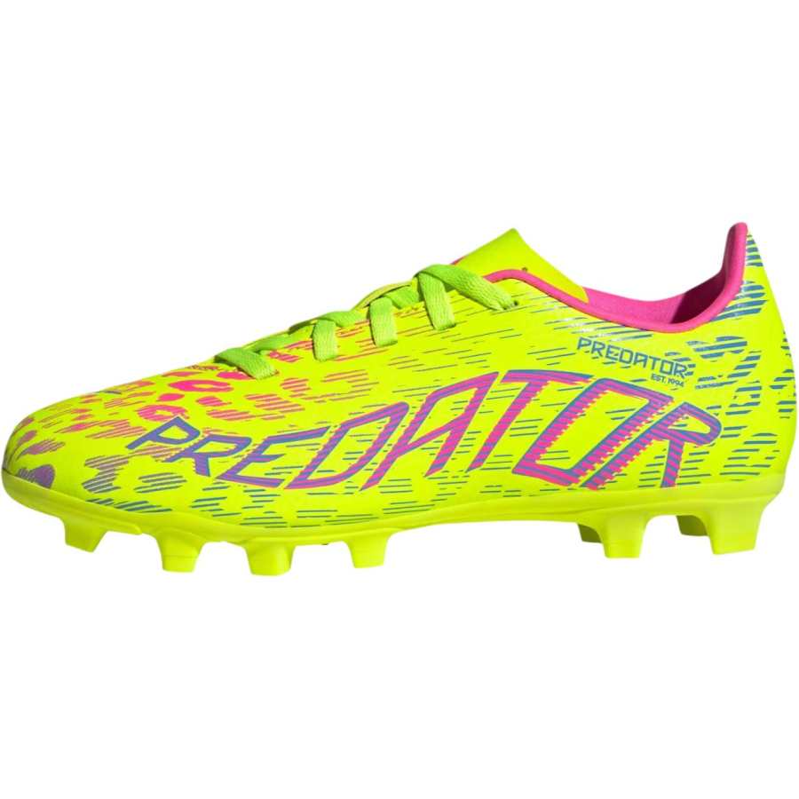 Adidas Adidas Predator CLUB Slip Resistant Abrasion Resistant Low top Kids' Soccer Shoes Yellow/Blue/Pink Kids'