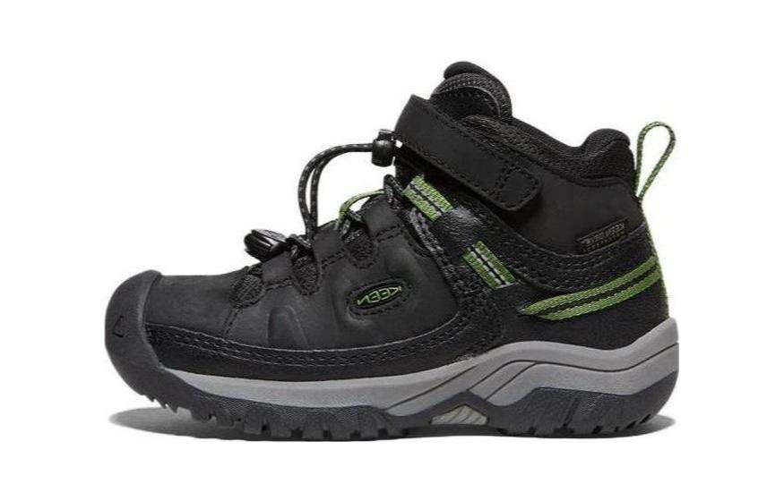 Keen Targhee MID WP Comfortable Round Toe Slip Resistant Anti Kick Mid top Kids' Outdoor Shoes Black