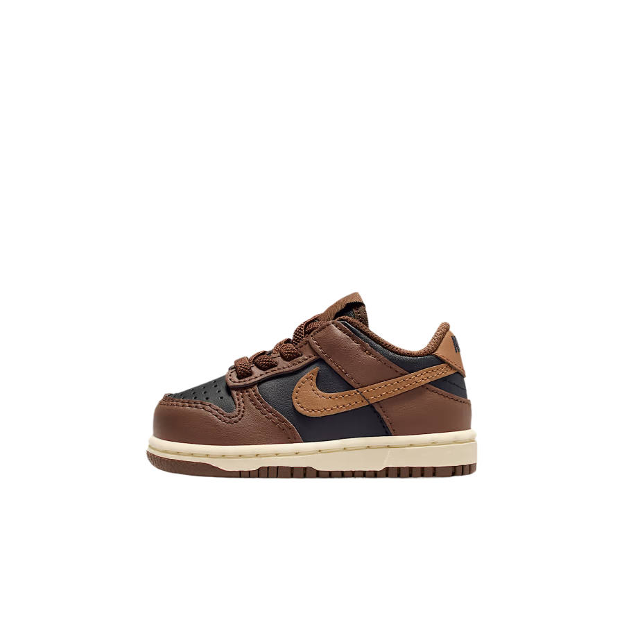 Nike Nike Dunk Synthetic Leather Breathable Mid top Toddler Shoes Black/Cocoa Wow/Coconut Milk/British Tan