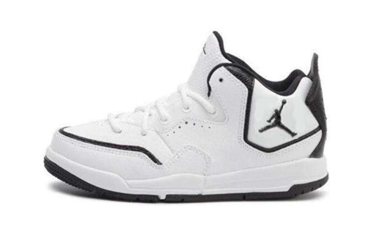 Jordan Jordan Courtside 23 Mid top Children's Basketball Shoes Black White Children Aged 3 7 Years Old