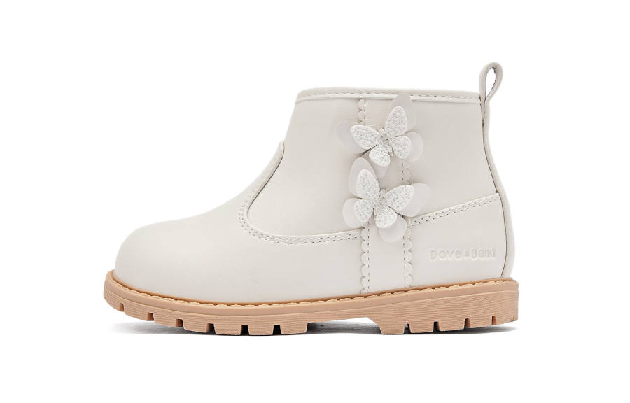 DAVE&BELLA Slip-Resistant Anti-Kick Wear-Resistant Warm Kids' Boots Children Aged 3-7 Years Old
