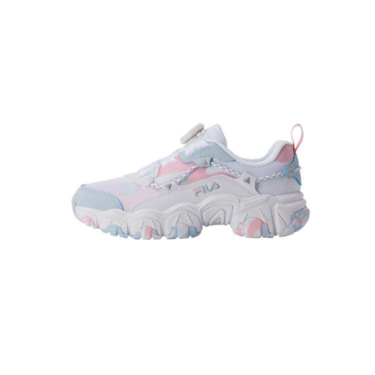FILA KIDS BOA Synthetic Leather Slip Resistant Cushioning Abrasion Resistant Low top Kids' Running Shoes