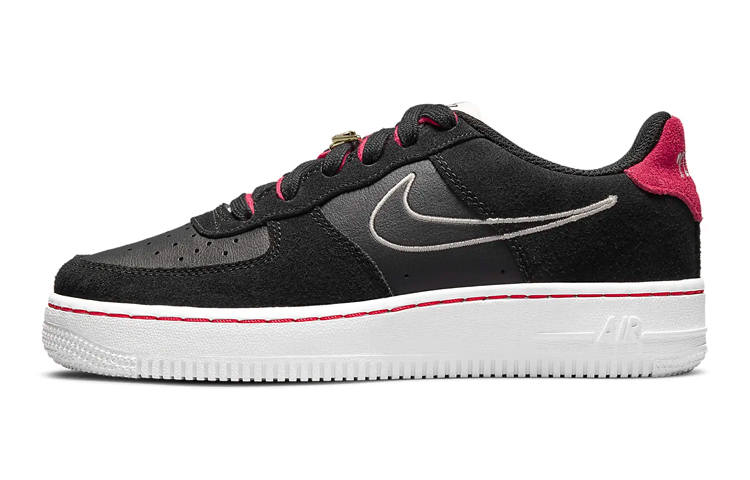 Nike Nike Air Force 1 LV8 S50 Slip Resistant Cushioning Abrasion Resistant Low top Skateboard Shoes Black Pink Unisex
