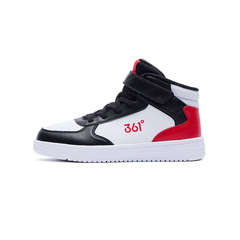 361°KIDS Hook and Loop Athleisure Thickened And Fleece Lined Slip Resistant, Abrasion Resistant, Thermal High top