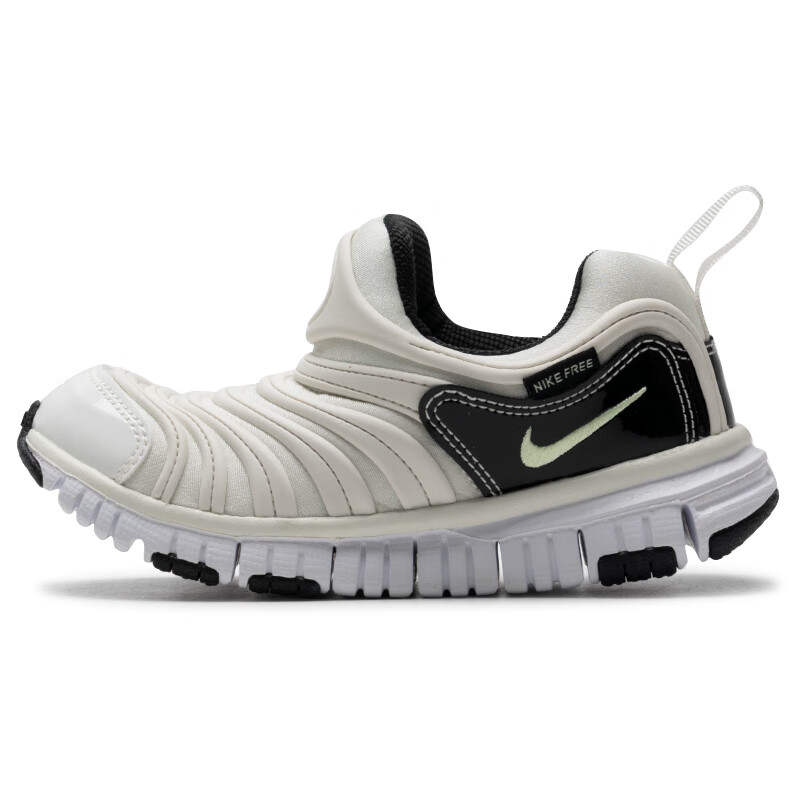 Nike Nike Dynamo Free Fashion Trend Slip Resistant Abrasion Resistant Low top Kids Lifestyle Shoes White Black